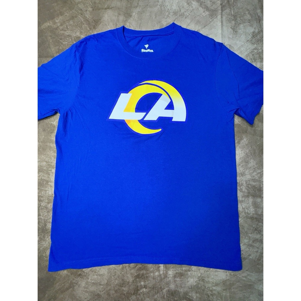 Cooper Kupp #10 Los Angeles Rams NFL Fanatics Blue T-Shirt Men's Large NWOT